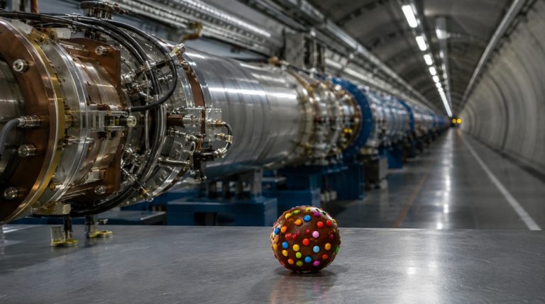 Could a Chocolate Candy Travel Inside a Particle Accelerator?