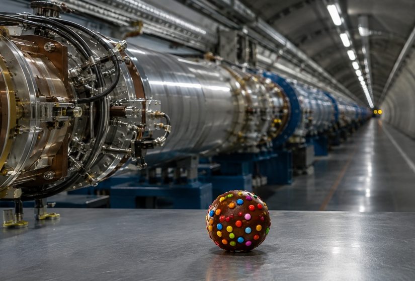 Could a Chocolate Candy Travel Inside a Particle Accelerator?